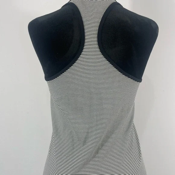 BCBGeneration Stripped Black, White Seamless Racerback Dress,Small/Medium - Picture 5 of 10